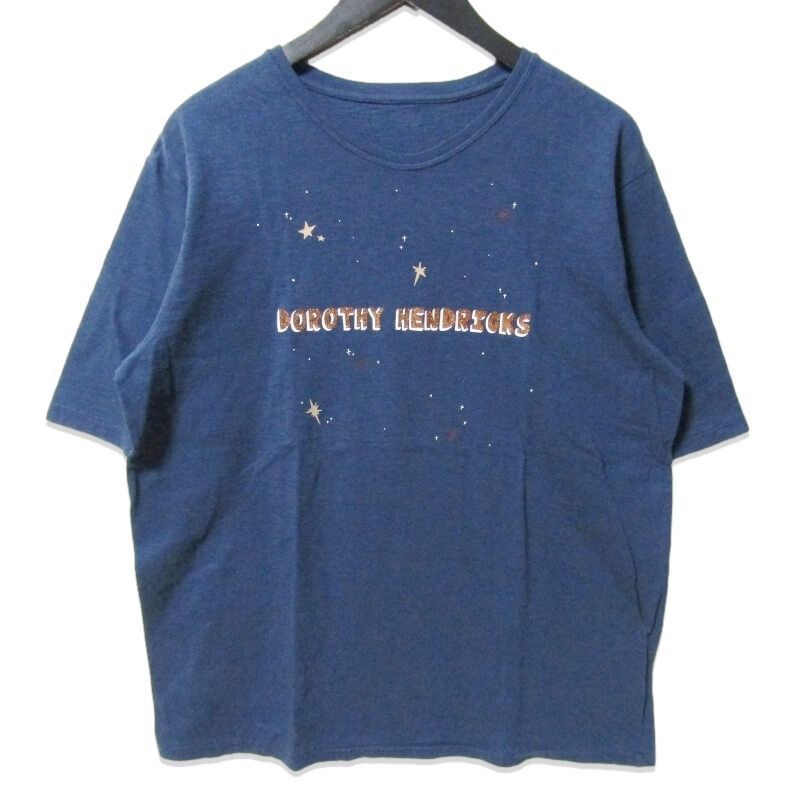 Dorothy Hendricks ドロシー ヘンドリックス 半袖Tシャツ DH0001 GLITTER PRINT TEE ネイビー  27108265 - メルカリ