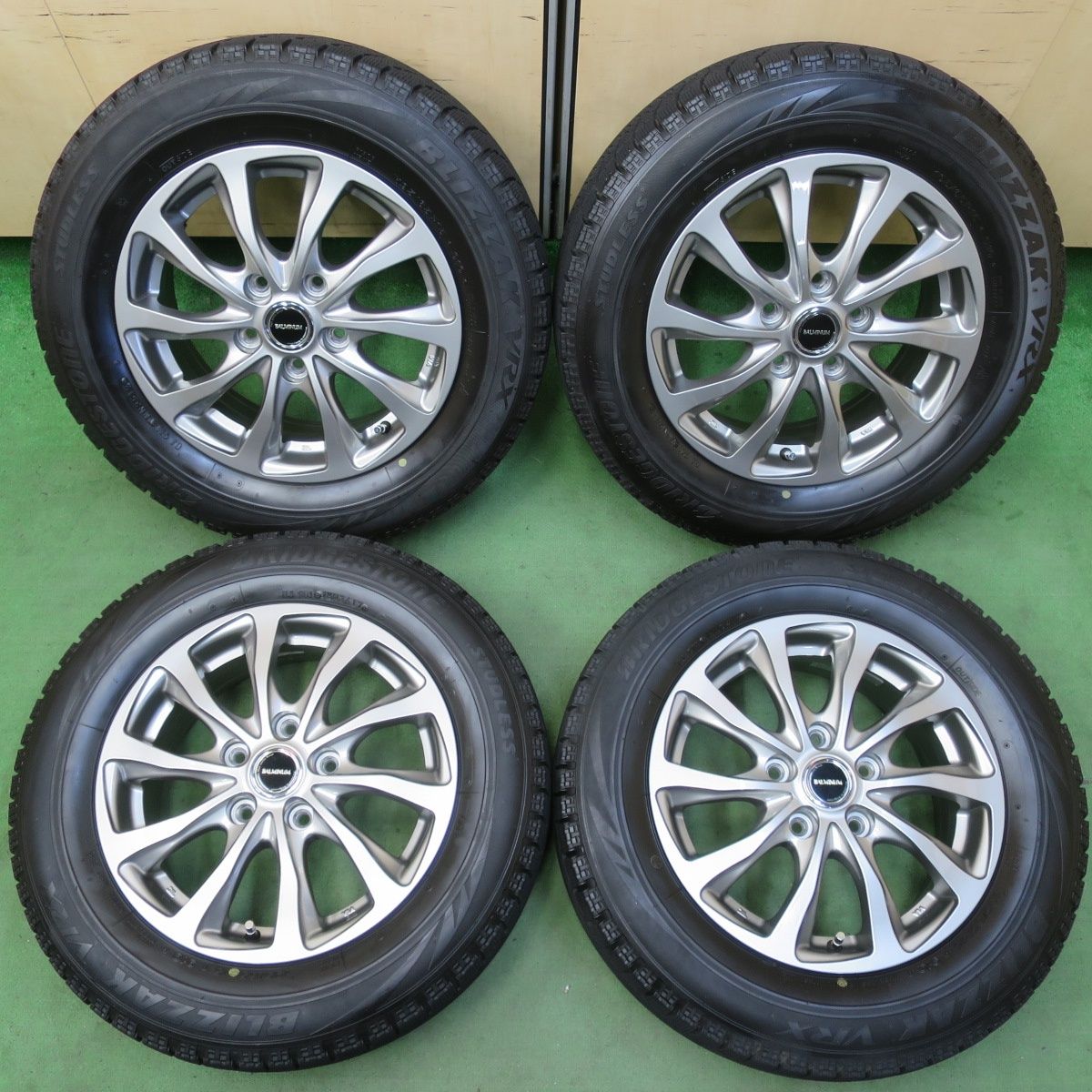 キレイ スタッドレス 195|65R15 ブリヂストン ブリザック VRX BALMINUM バルミナ 15インチ PCD114.3|5H 5050807イス