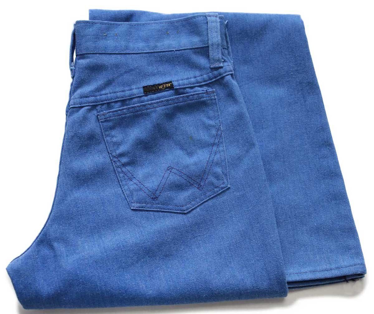 70s ラングラー Wrangler インディゴ ベルボトム デニム ジーンズ 60s USA製 WRANGLER 11MWZ INDIGO DENIM BELL-TAG OLD VINTAGE