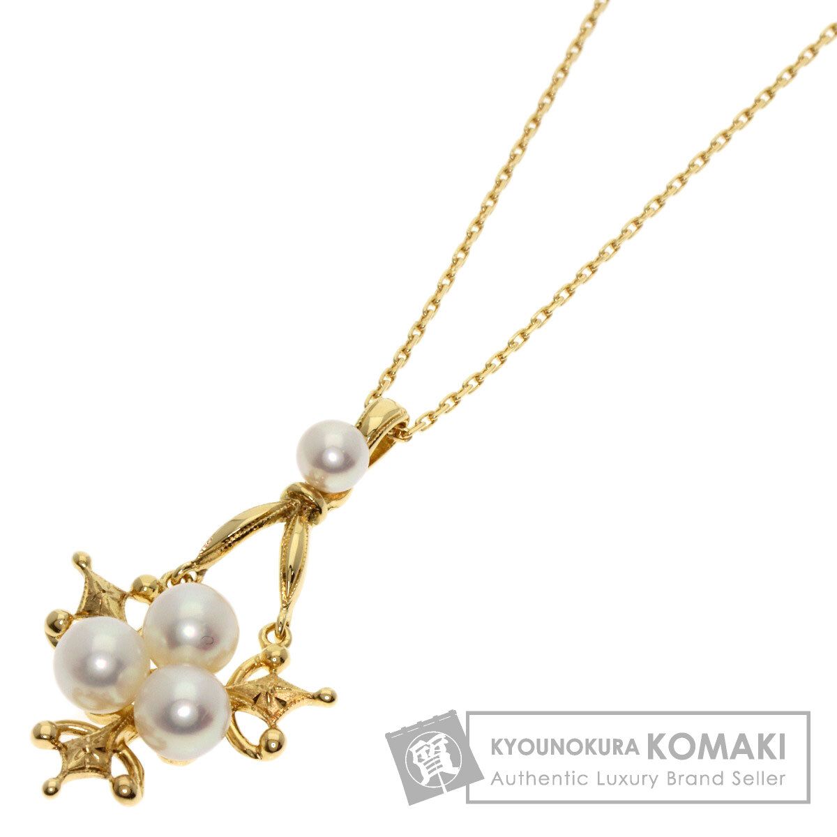 MIKIMOTO ミキモト アコヤパール 真珠 ネックレス K18YG