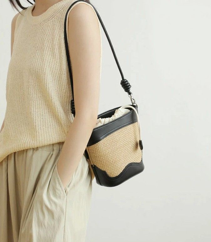 持っているだけで爽やかな気分になれる◎かごバッグ ショルダーバッグ  