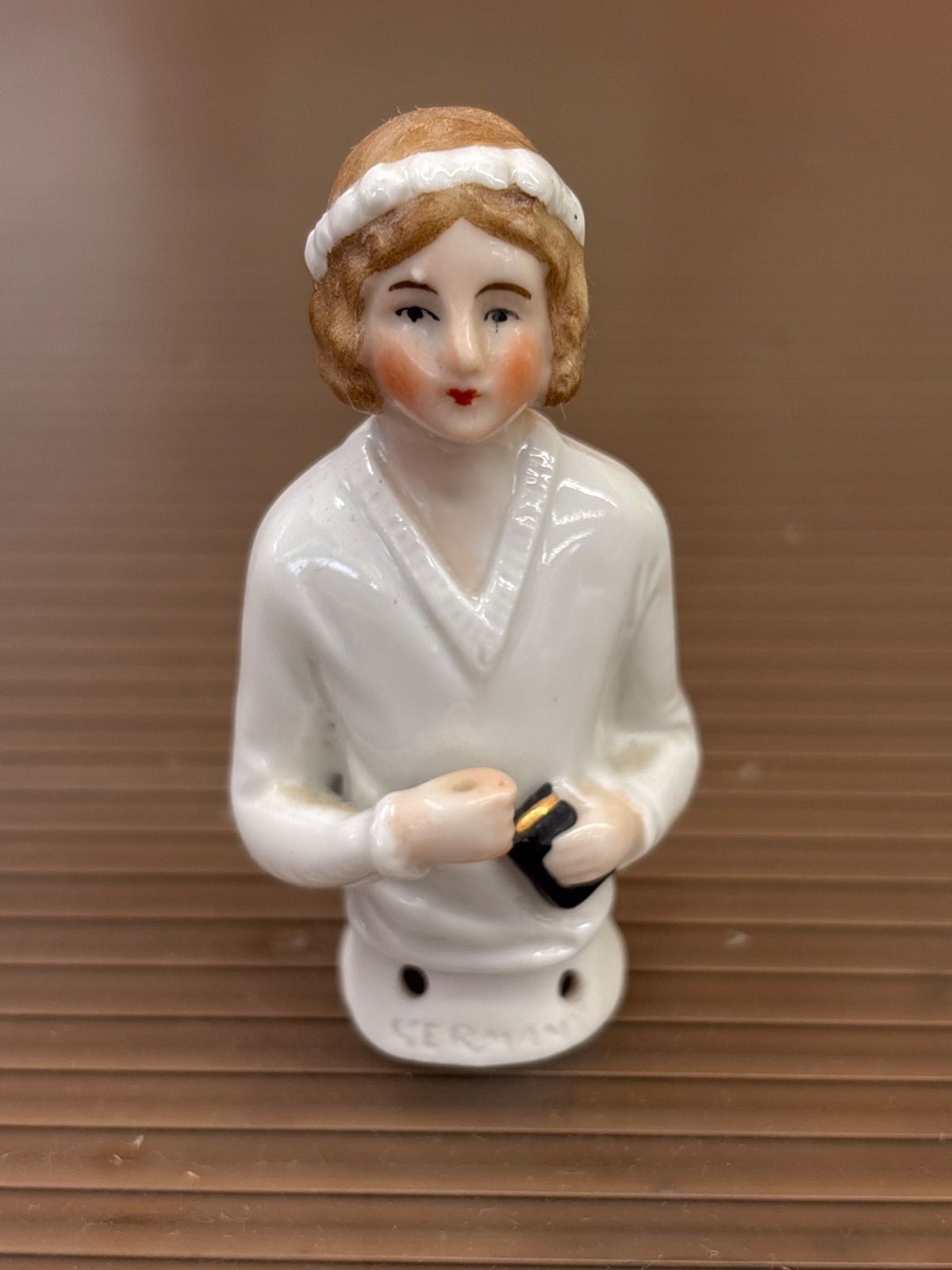 陶器 vintageハーフドール ピンクッションやティーコジーに