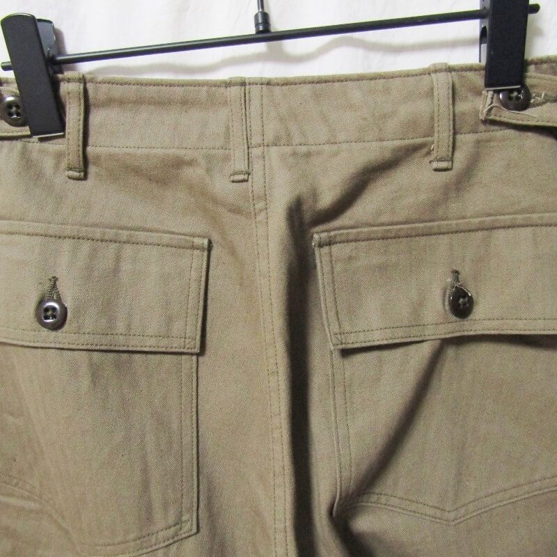 WAREHOUSE ウエアハウス HBT ベイカーパンツ Lot.1086 HBT MILITARY PANTS ヘリンボーンツイル OD グリーン 29 27107093