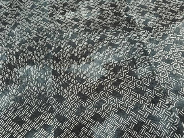 平和屋着物▽羽織 スリーシーズン 春夏秋 塵除け 幾何学文様 正絹