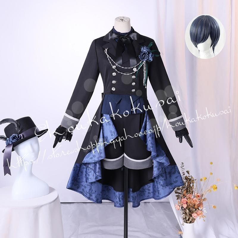 ゼンレスゾーンゼロ エレン メイド服 ウィッグ付きしっぽ付き Amazon