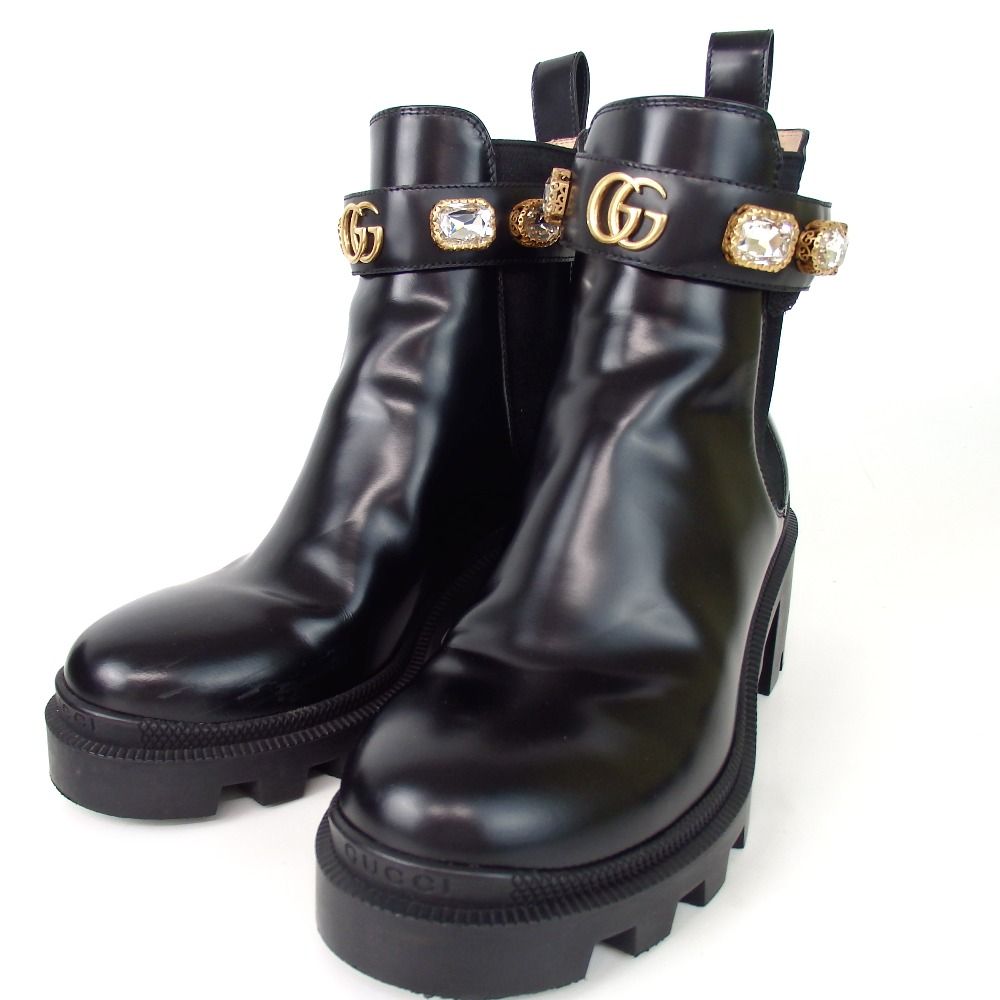GUCCI グッチ 靴 サイドゴア WG ブーツ サイズ35 13-410(2 GUCCI グッチ 靴 サイドゴア WG ブーツ サイズ35 13-410(2
