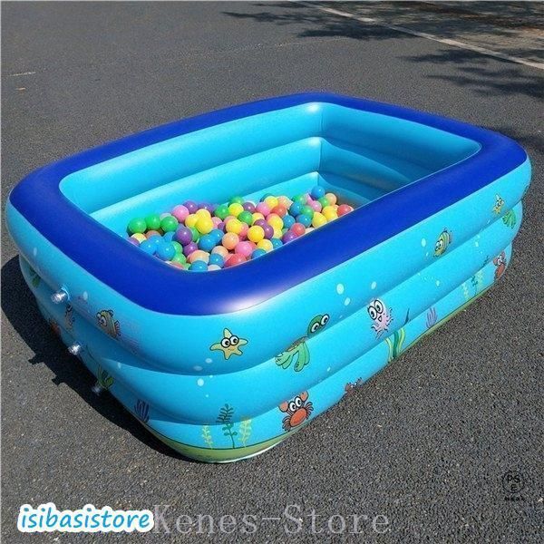 ビニールプールファミリープール家庭用子供用プール大型水遊び大きいプール四角子供PVC素材独立気室暑さ対策厚く