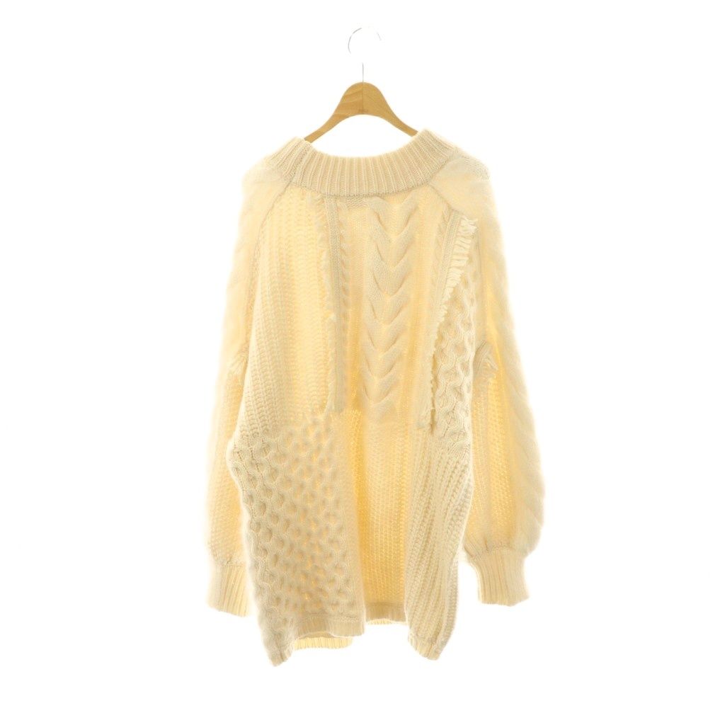 SNIDEL ケーブルブロッキングニットワンピース ☆1／30限定値下げ☆snidel ケーブルブロッキングニットワンピ