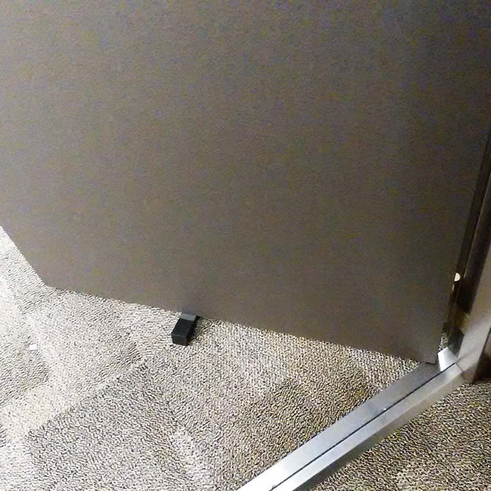 東京防音 ドアストッパー TB-02 黒 長120 mm×幅30 mm×高2-30 mm