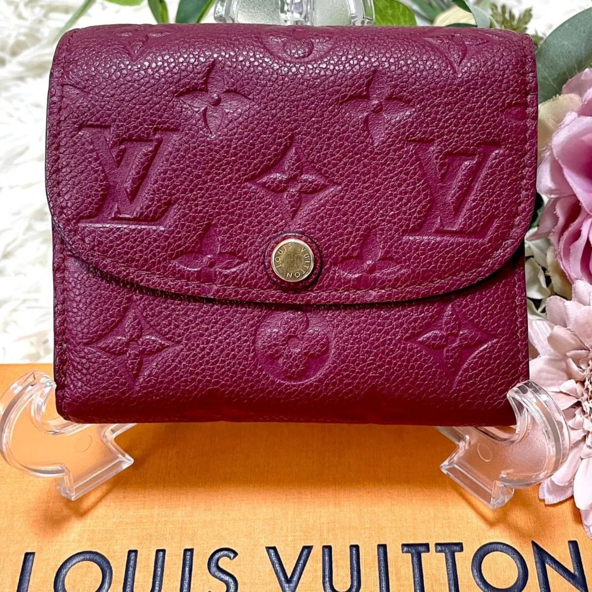 美品】LOUISVUITTON アンプラント ポルトフォイユ マリンヌ 折財布 