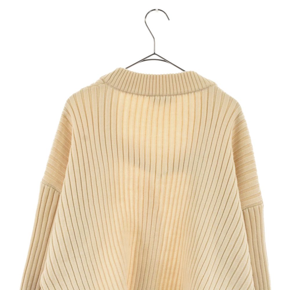 HYKE ベルテッドショートニットカーディガン HYKE (ハイク) 19AW ベルテッドショートニットカーディガン ベージュ