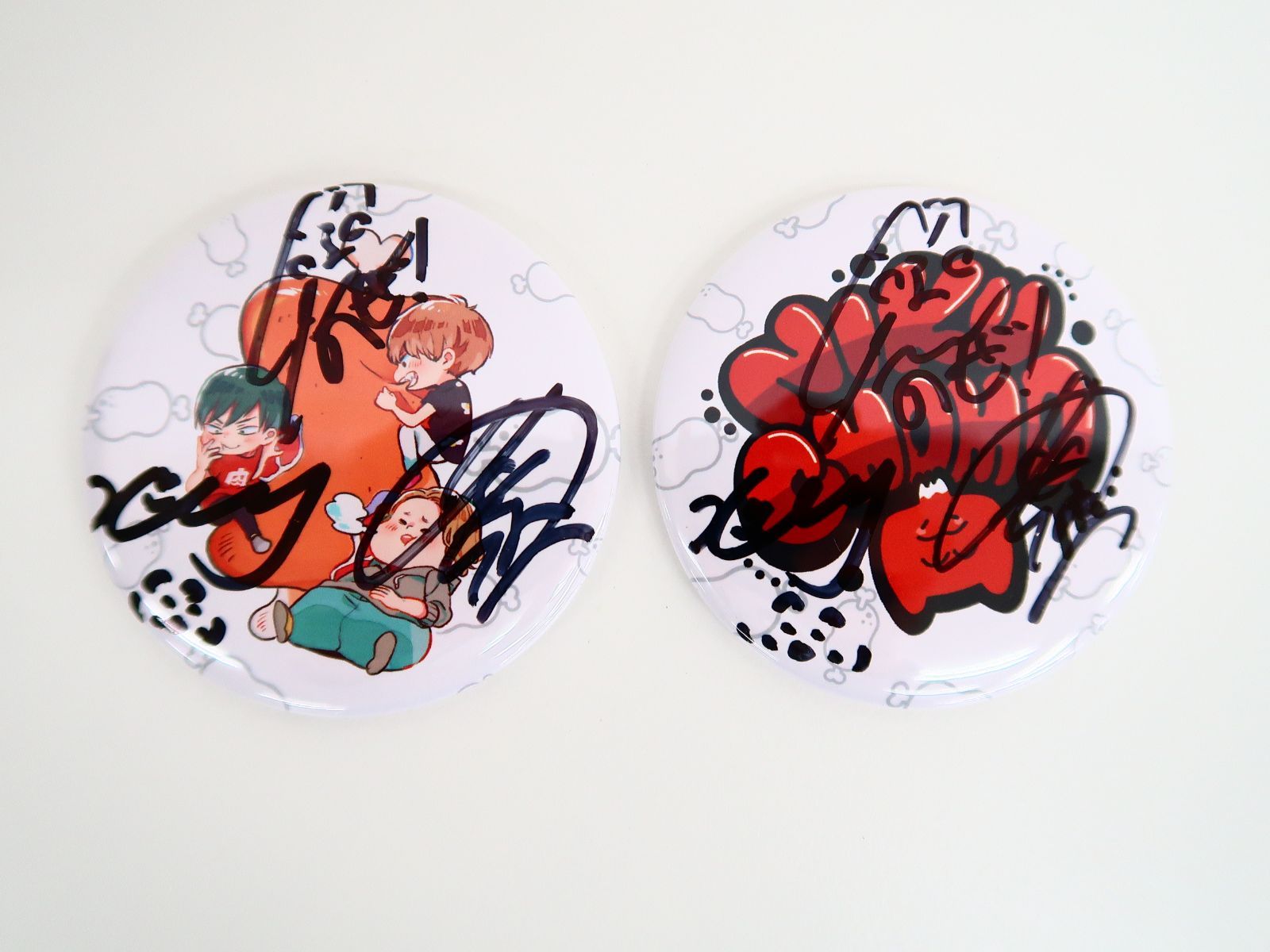 2点セット 肉チョモランマ 缶バッジ(サイン入り) Gero めいちゃん