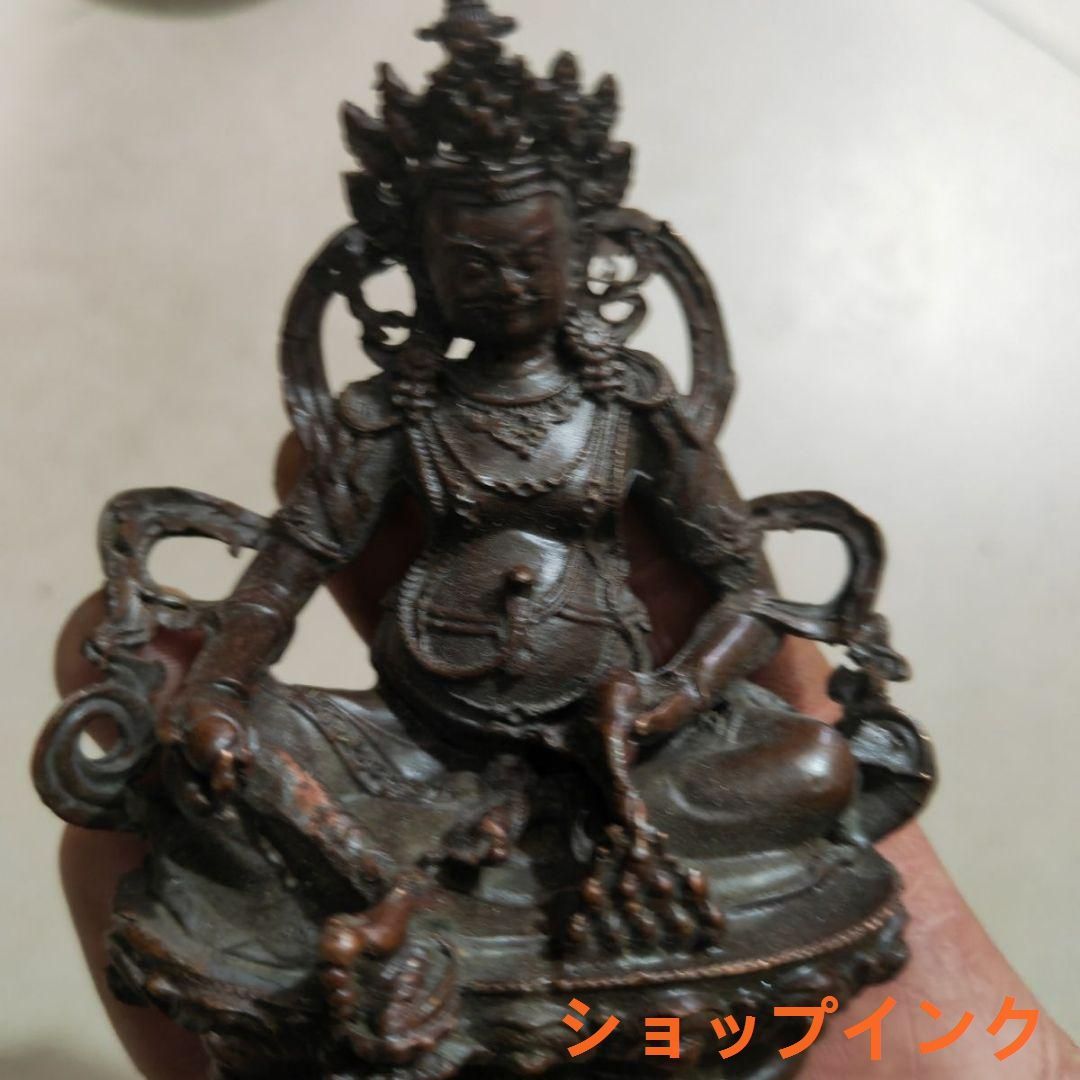 仏教美術 黄財神 仏堂奉納 招財 進宝を 銅製品 工芸品 置物 仏教美術 黄財神 仏堂奉納 招財 進宝を 銅製品 工芸品 置物