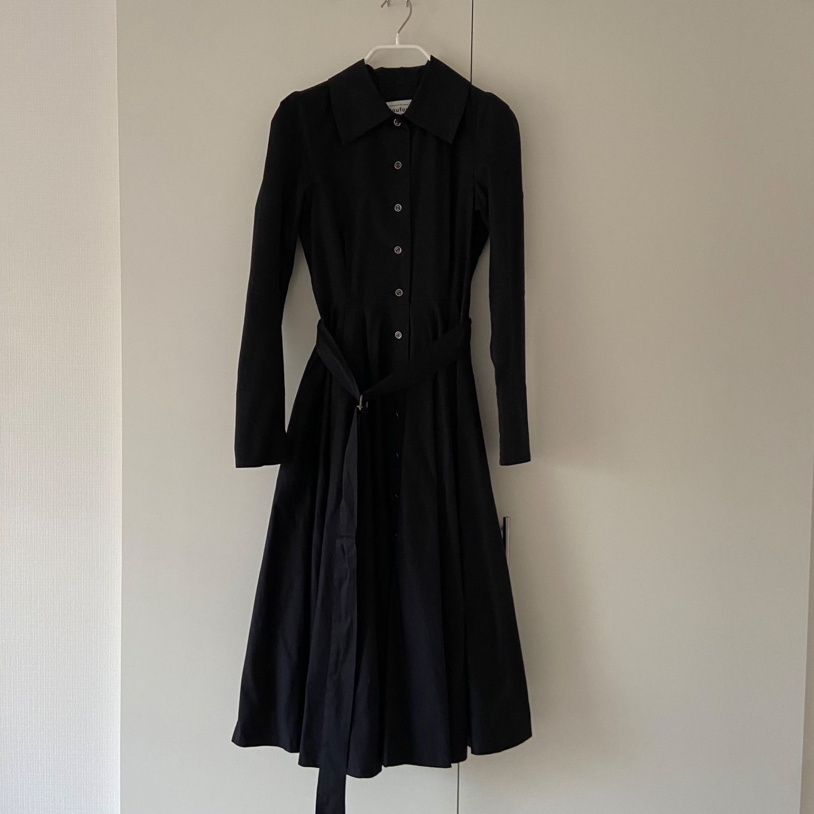 foufou THE DRESS #18 ビッグカラーブラックボタンドレス - メルカリ