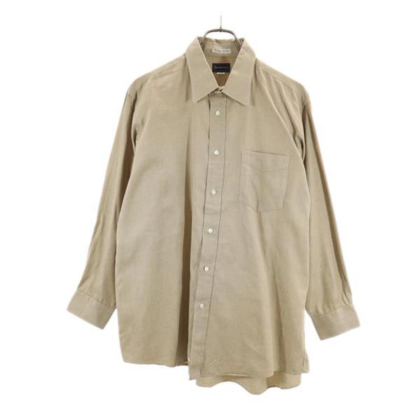 BURBERRY - 古着 Burberrys バーバリーズ 90s 日本製 オールド 長袖 ポロシャツ L ブラウン 三陽商会 鹿の子 レディース BURBERRY - 古着 Burberrys バーバリーズ 90s 日本製 オールド