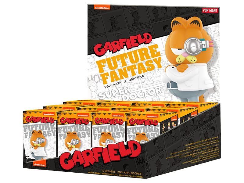 POP MART GARFIELD FUTURE FANTASY シリーズ PVCu0026ABS製 トレーディングフィギュア 12個入りBOX 6941448660811