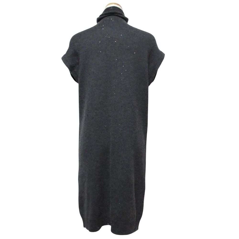 美品 Brunello Cucinelli ブルネロクチネリ スパンコール ハーフジップ 