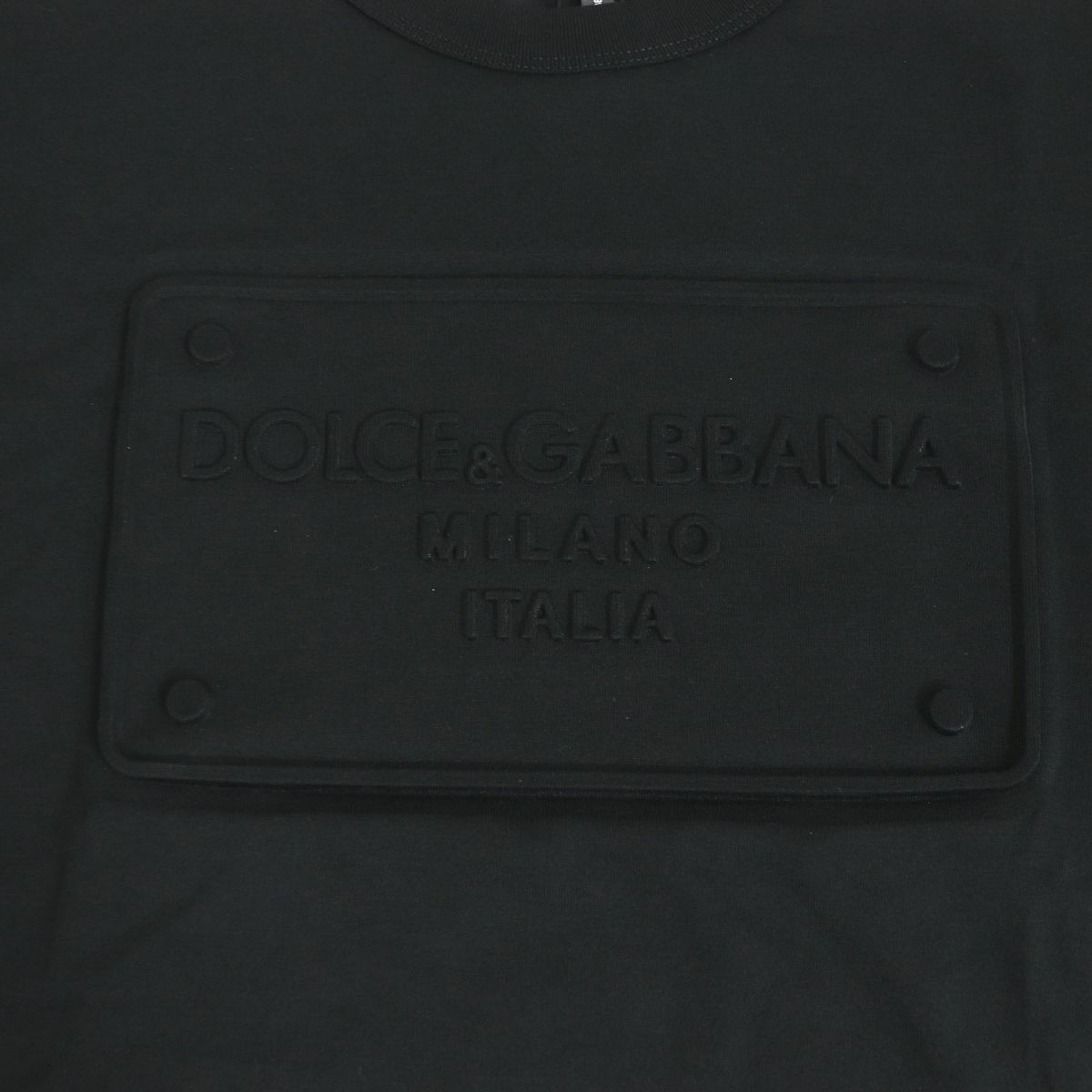 未使用品□22AW 黒タグ DOLCE＆GABBANA/ドルチェ＆ガッバーナ エンボス