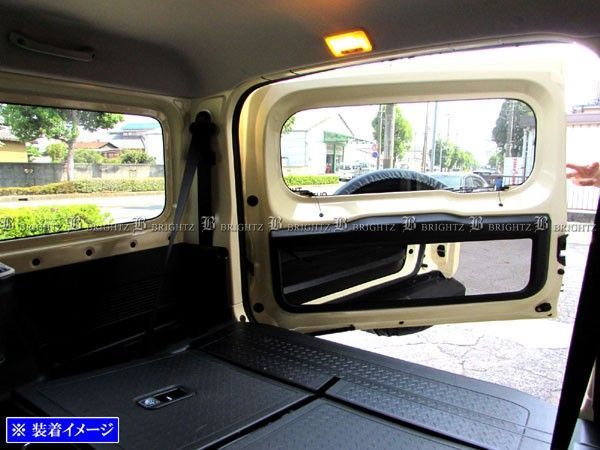 ジムニーシエラ JB74W ステンレスメッキインナーリアゲートドアパネル