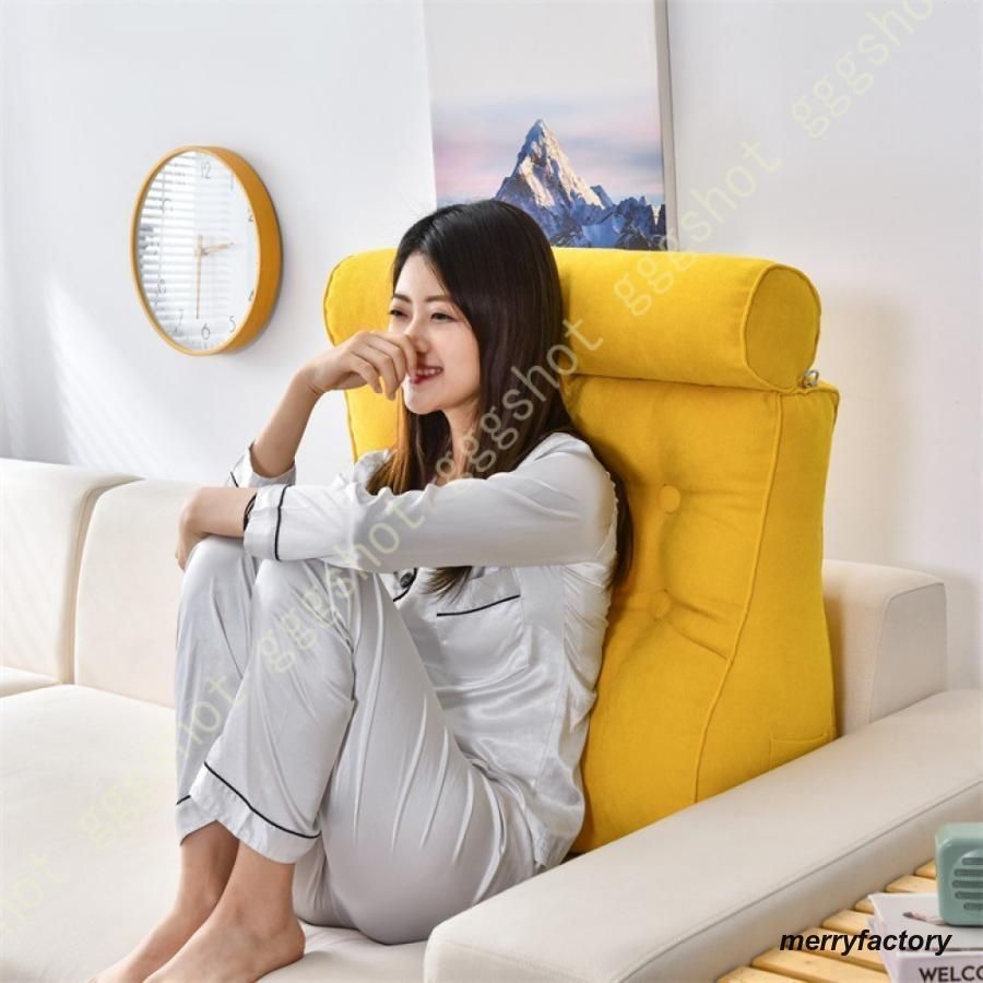 Amazon｜mongdodo 単色 ウェッジ枕 三角ヘッドボード