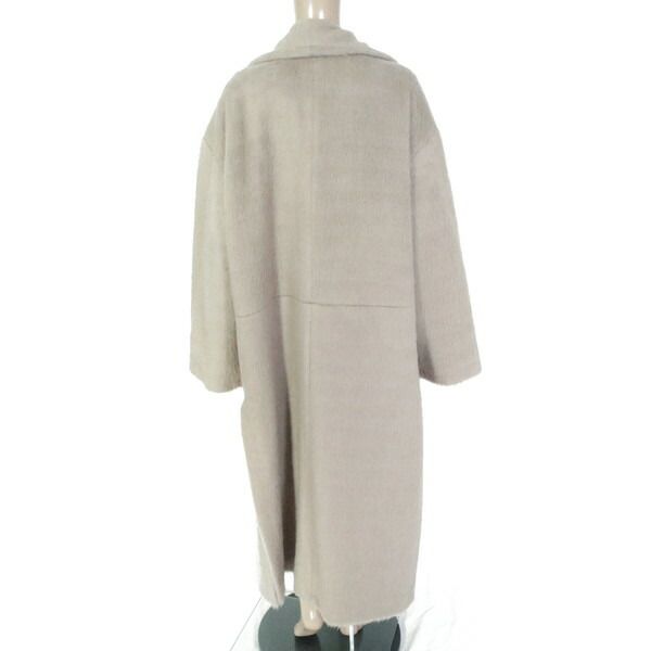 75%OFF 訳あり メイメイジェイ MEIMEI J コート 40 ECO149 Mサイズ ベージュ レディース ロングコート ファー シャギーロングコート アウター イタリア製