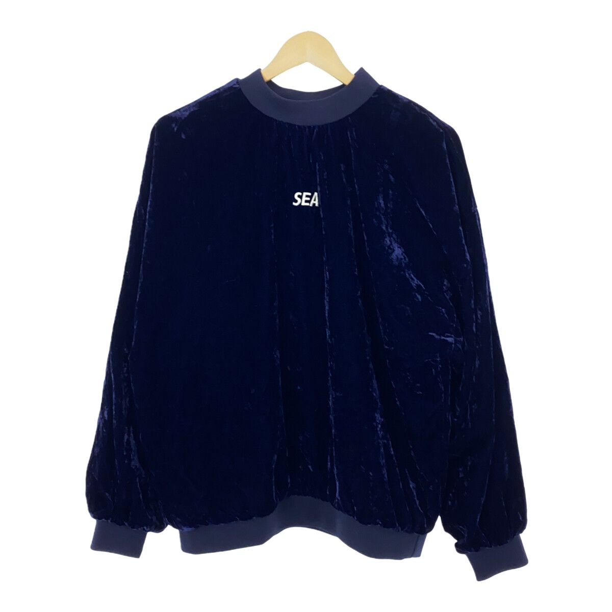 WIND AND SEA WDS-JER-24 スウェット Mサイズ LOGO EMBROIDERY VELOUR 