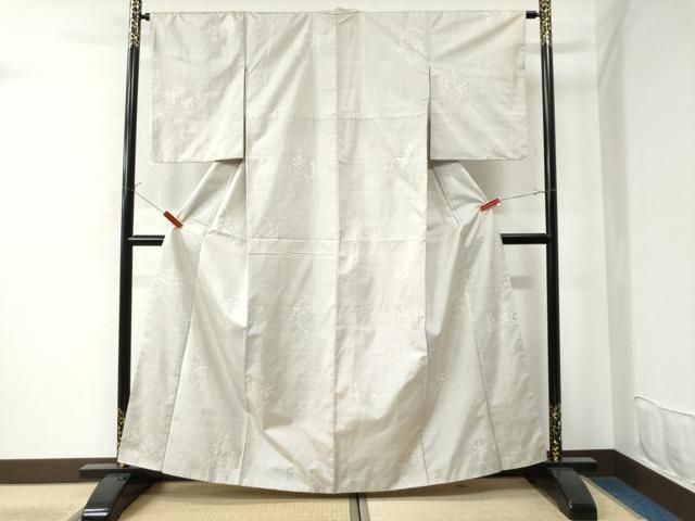 平和屋着物○本場大島紬 9マルキ 雲霞風景草花文 正絹 逸品 DAAW5510ud