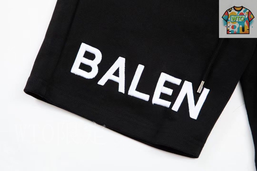 今日特価】BALENCIAGA レターロゴ刺繍 5 分ショーツ - メルカリ