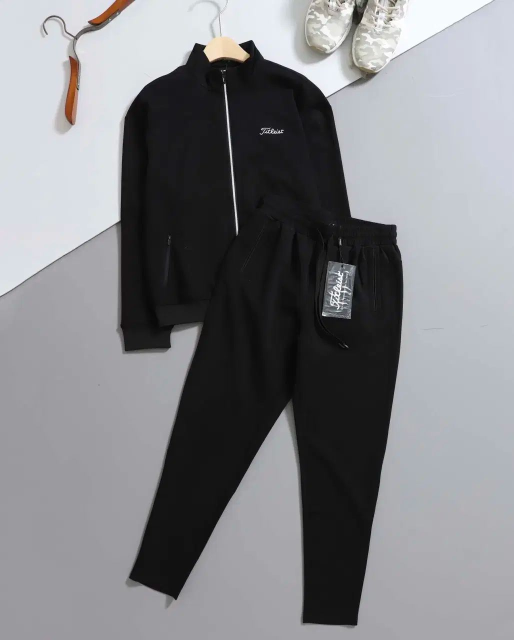 ゴルフジャケット 黒 ストレッチ メンズゴルフウェア ストレッチ