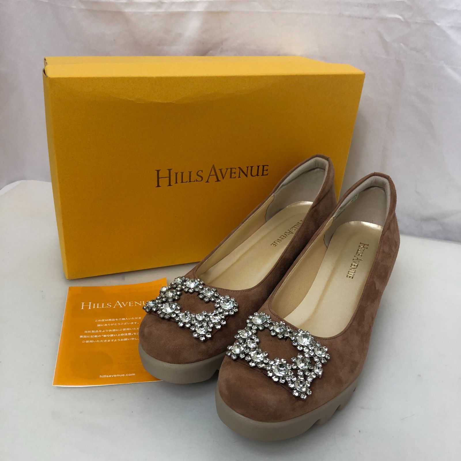 【新品未使用】ヒルズ　アヴェニュー　パンプス 未使用級 HILLS AVENUE ヒルズアヴェニュー クロコ型押し