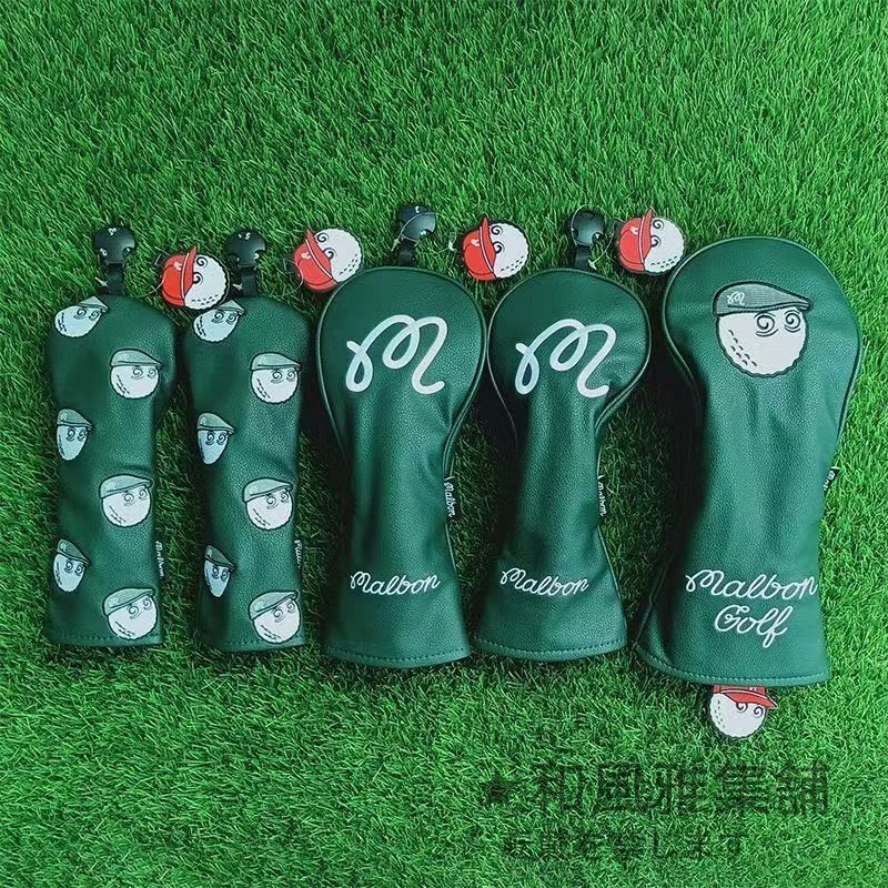 人気商品 malbon golf マルボンゴルフ クラブ ヘッドカバー 1+3+