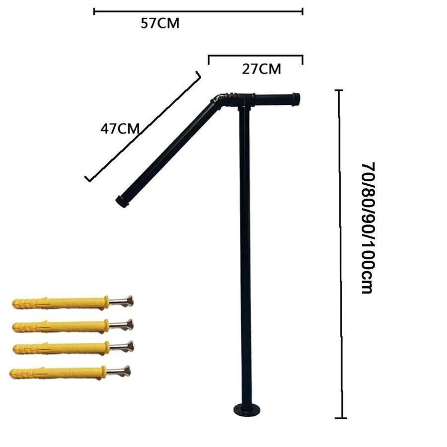 階段 用手すり屋外玄関 手摺り置くだけ 防錆 耐久性 高さ70|80|90|100cm 高齢者用サポート 歩行補助 庭 スロープ 段差 株式会社錦屋外用 屋内屋根裏廊下 70CM