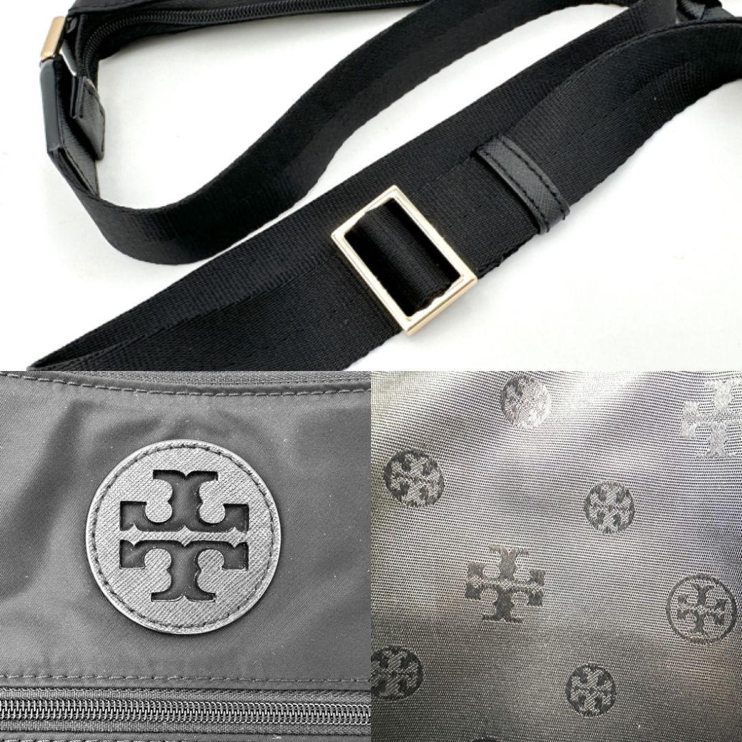 ☆極美品☆トリーバーチ ショルダーバッグ ナイロン 本革 ブラック 