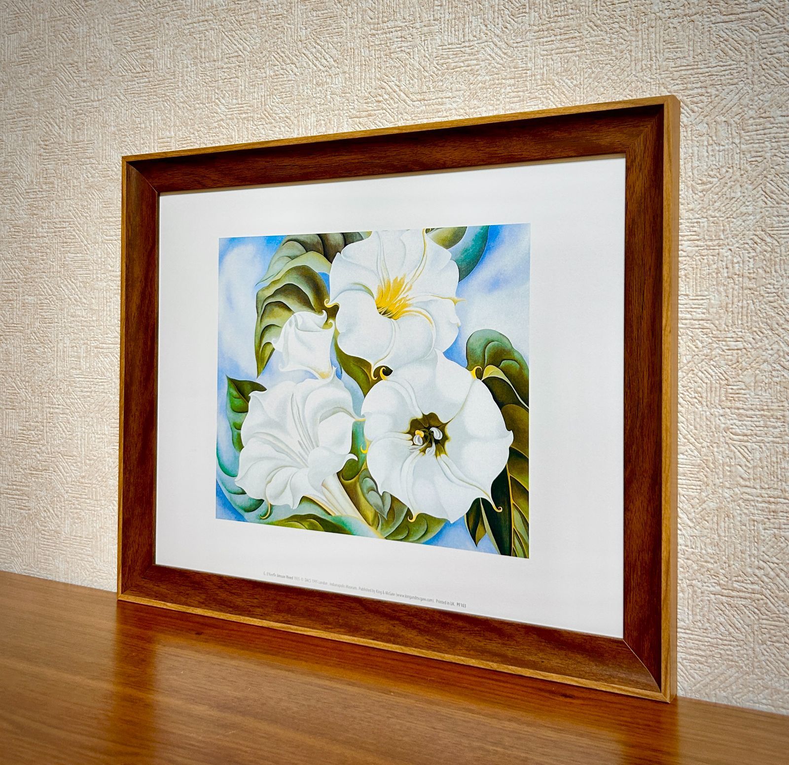 ジョージア・オキーフ ポスター額付き 新品☆額縁付アートポスター☆ジョージア・オキーフ☆O'Keeffe