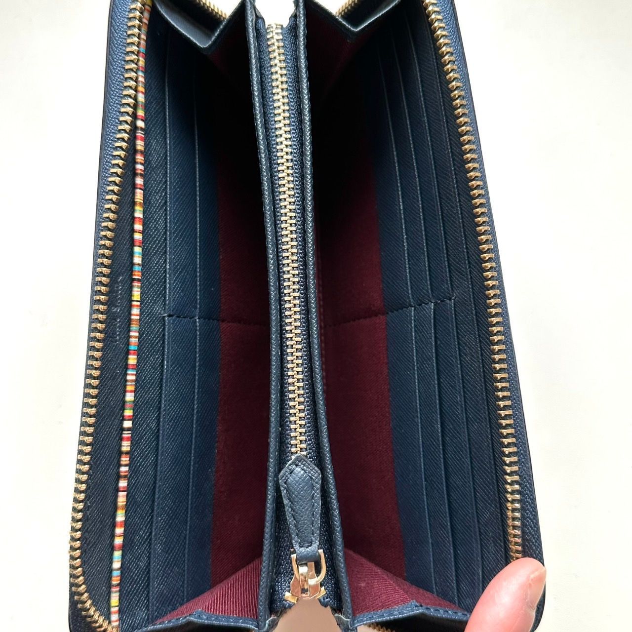 ポールスミス Paul Smith 長財布 ジップストローグレイン2