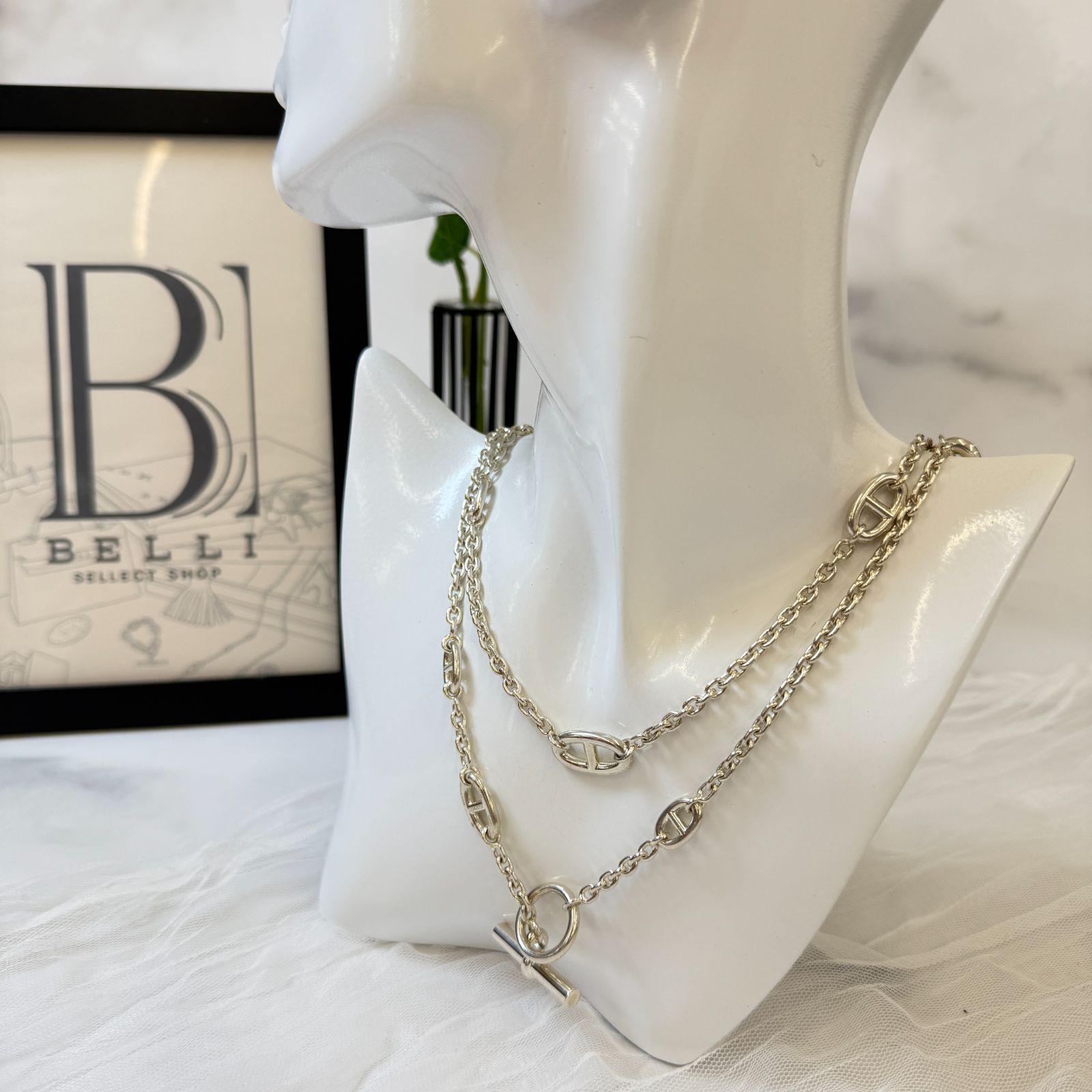 HERMÈS エルメス シェーヌダンクルファランドール あんしん鑑定無料です‼️ HERMES エルメス シェーヌダンクル ファランドール ブレスレット SH