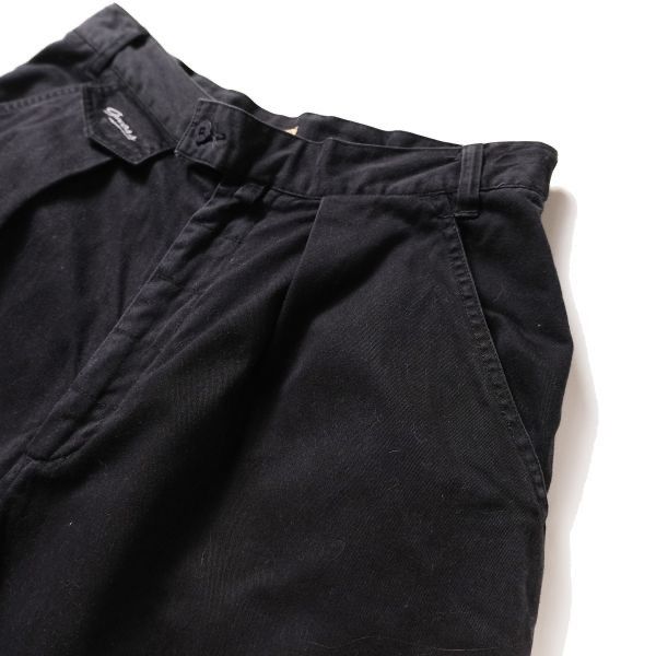 90's ゲス GUESS 1タック ブラック ツイル チノショーツ (31) 黒 リラックスフィット ショートパンツ 90年代 旧タグ オールド　アメリカ古着 USED  ビンテージ ヴィンテージ