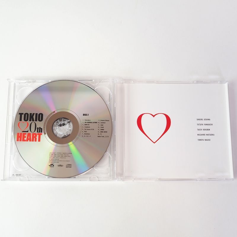 帯付] TOKIO HEART（デビュー20周年記念アルバム）ベスト盤 JACA