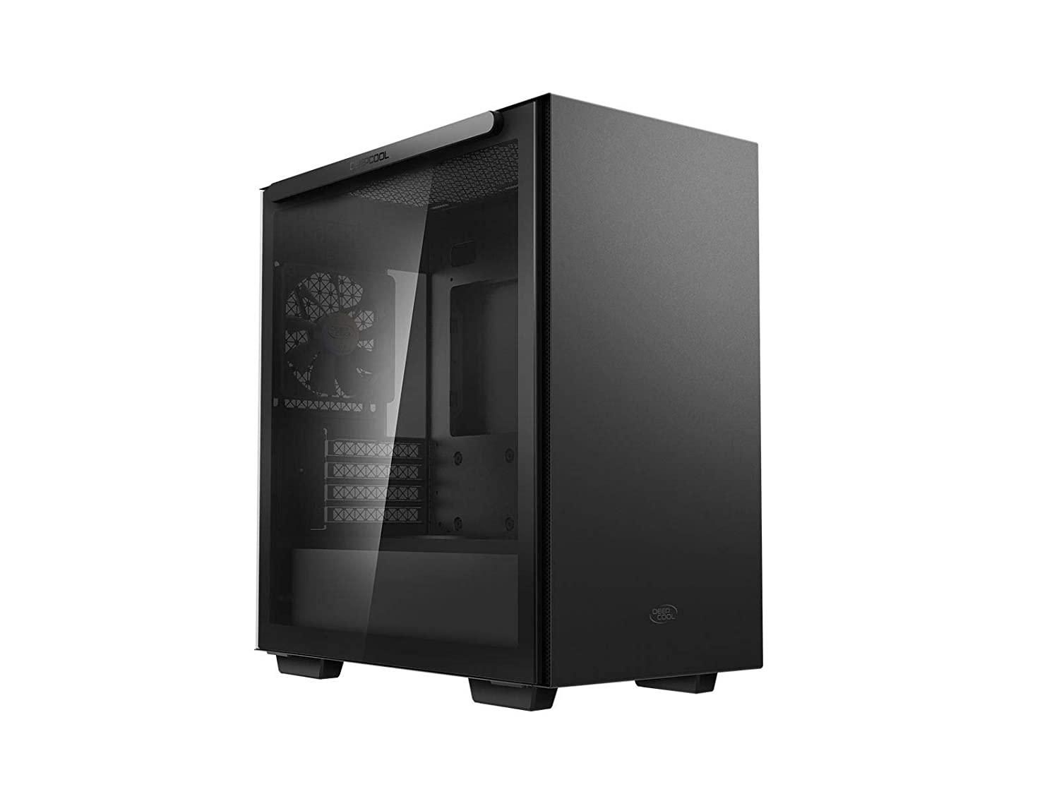 3営業日で発送 DEEPCOOL Deepcool MACUBE 110 ブラック ミニタワーPCケース マグネット式強化ガラス R-MACUBE110-BKNGM1N-G-1 CS8059
