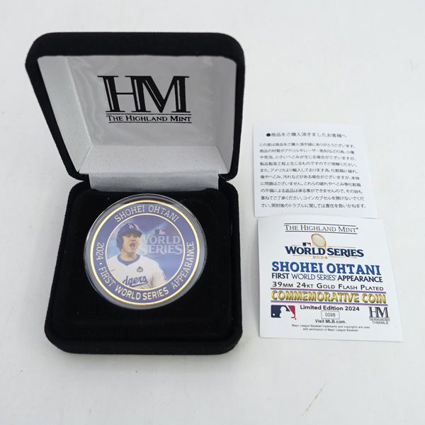 The Highland Mint ◆ドジャース 大谷翔平 ワールドシリーズ 2025 優勝記念 ゴールドコイン 2025個 趣味雑貨