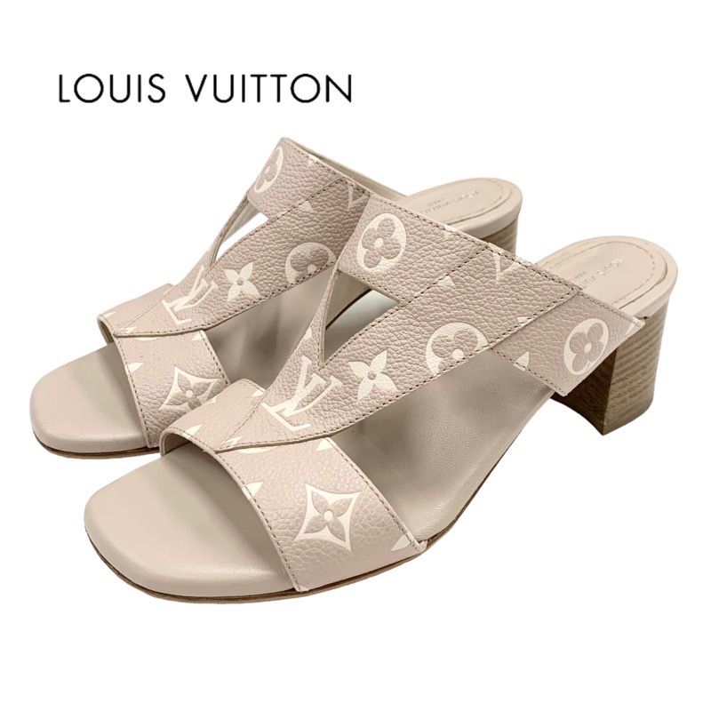ルイヴィトンベージュミュール ルイヴィトン LOUIS VUITTON クロワジエール モノグラム