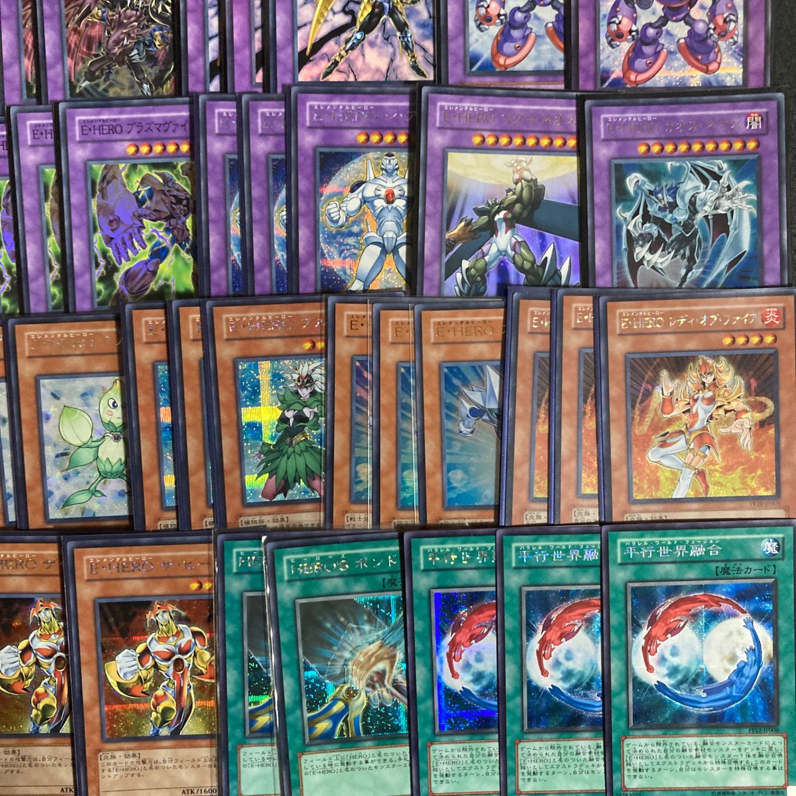 遊戯王 OCG HERO デッキパーツまとめ売り シークレット多数 美品】E・HERO エレメンタルヒーロー デッキパーツ まとめ売り