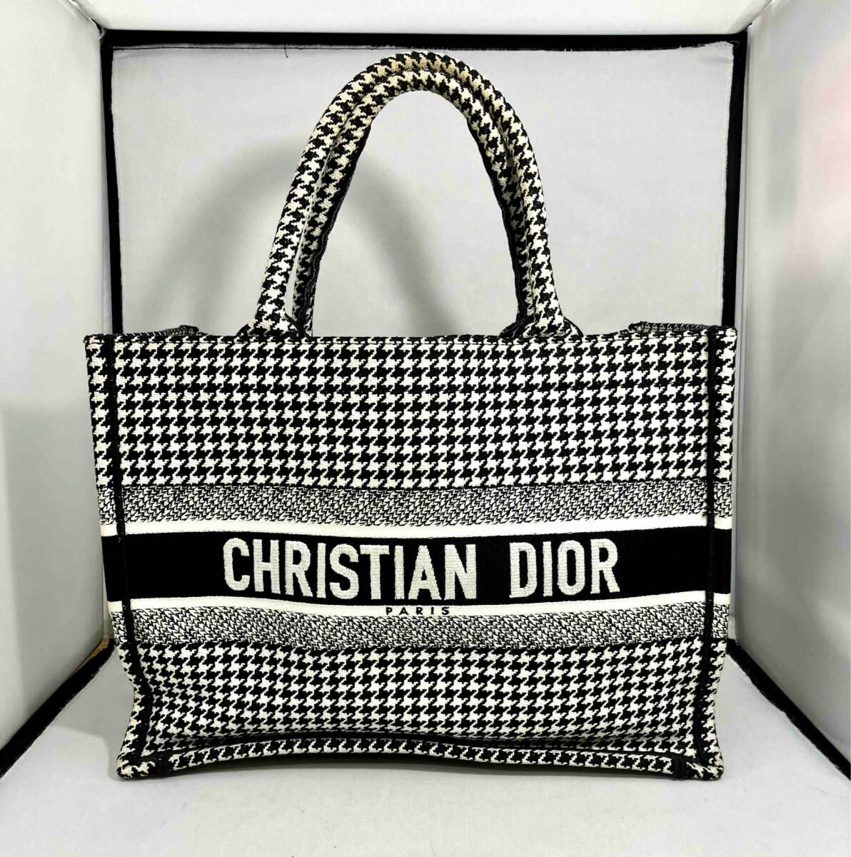 Christian Dior ブックトートミディアム 千鳥格子