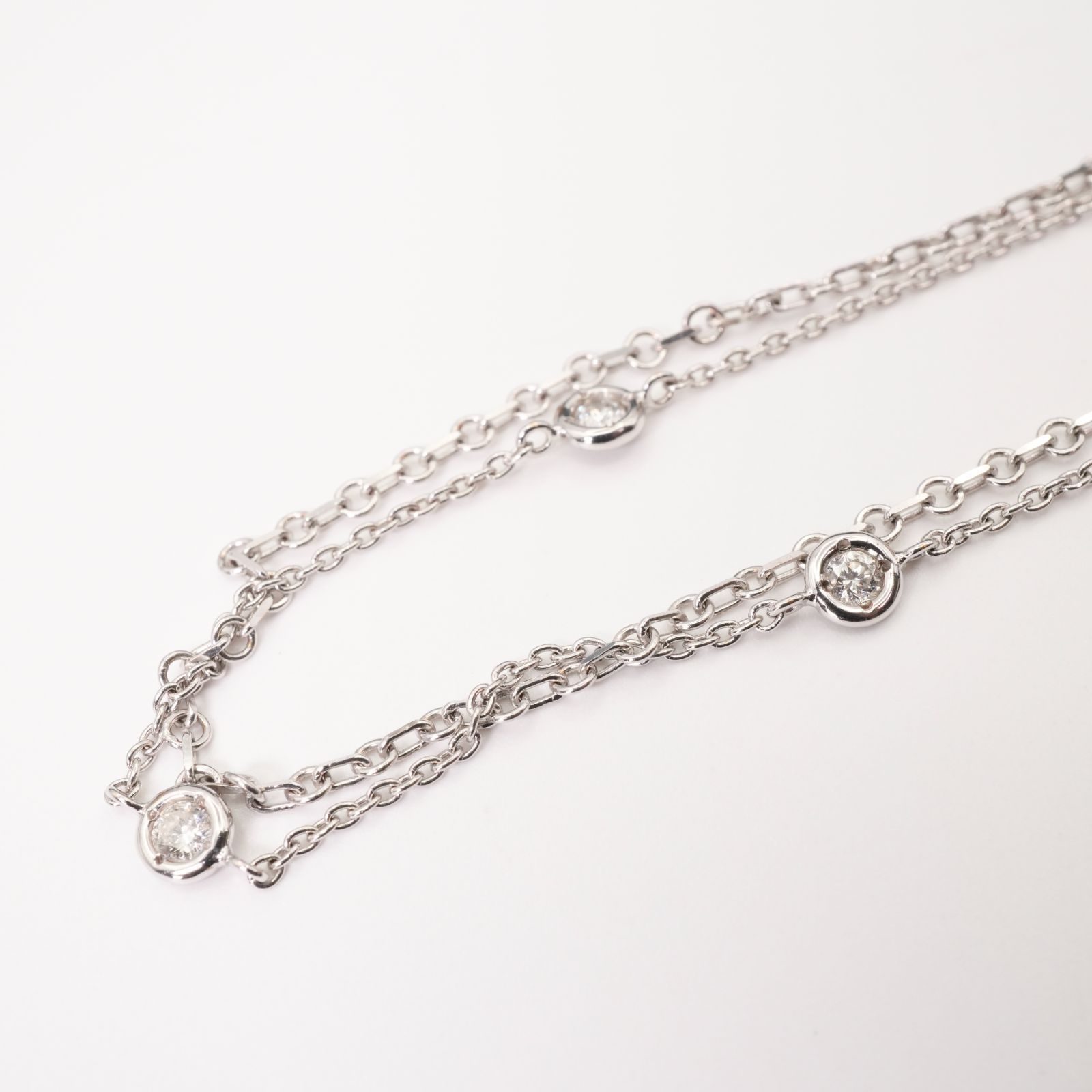 non　　Vendom Aoyama 　2連ダイヤブレスレット VENDOME AOYAMA ヴァンドーム青山 ブレスレット ダイヤモンド 2