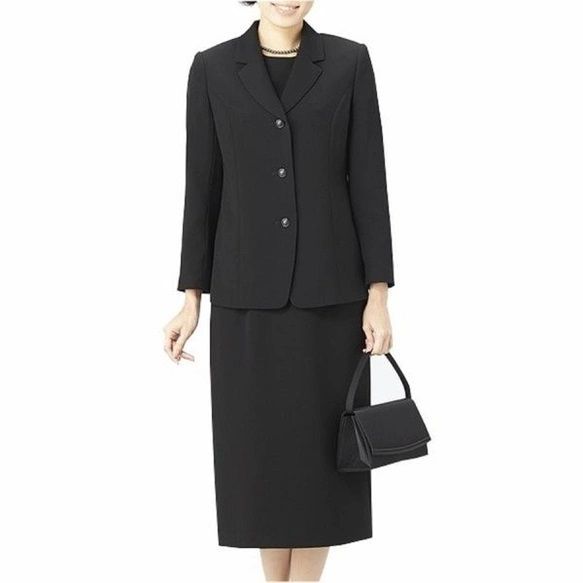 喪服 ブラックフォーマル 礼服 スカート パンツスーツ 4点セット レディース 日本製 母 ママ 卒園式 1108