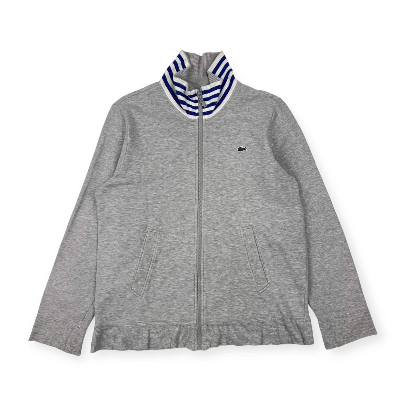 LACOSTE ラコステ ハイネック フルジップ ジャンパー 4/ライトグレー 
