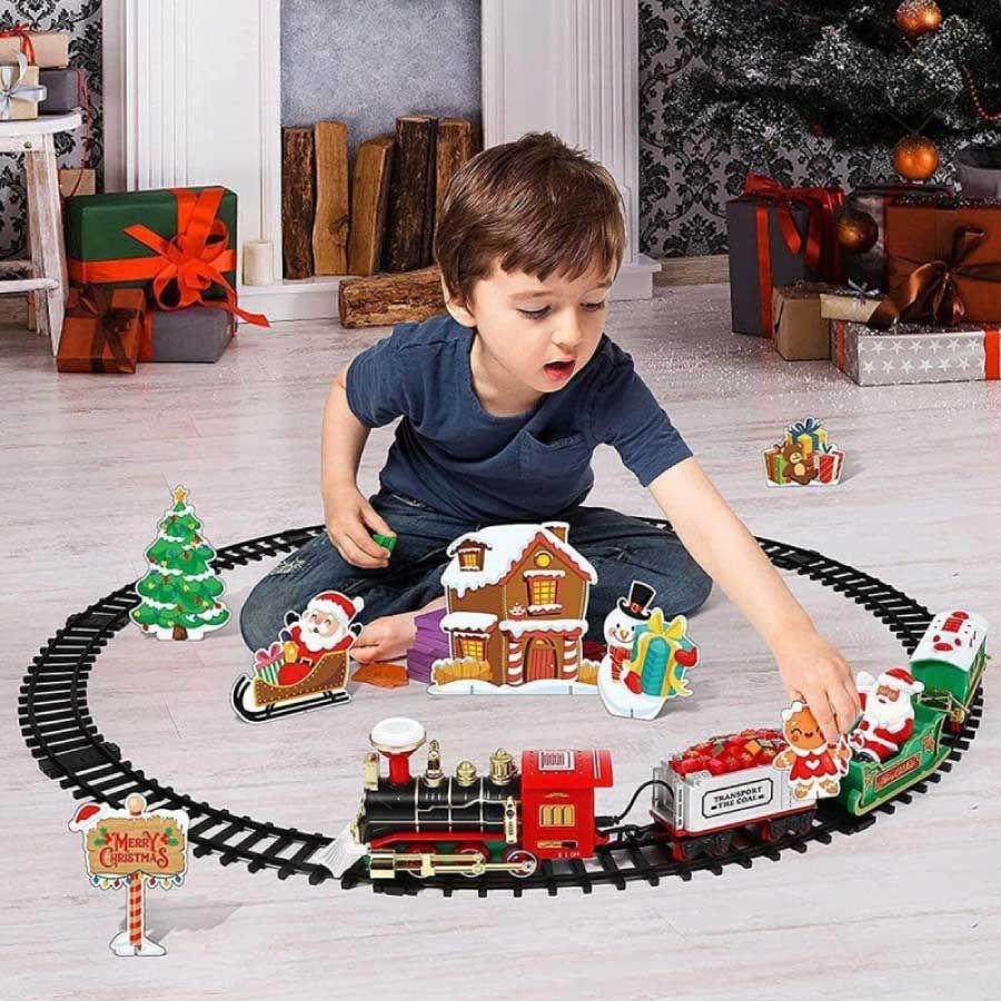 ホリデイエクスプレス　クリスマス飾り 電動機関車 1996年製トイザらス購入 ホリデイエクスプレスクリスマス飾り 電動機関車 1996年製