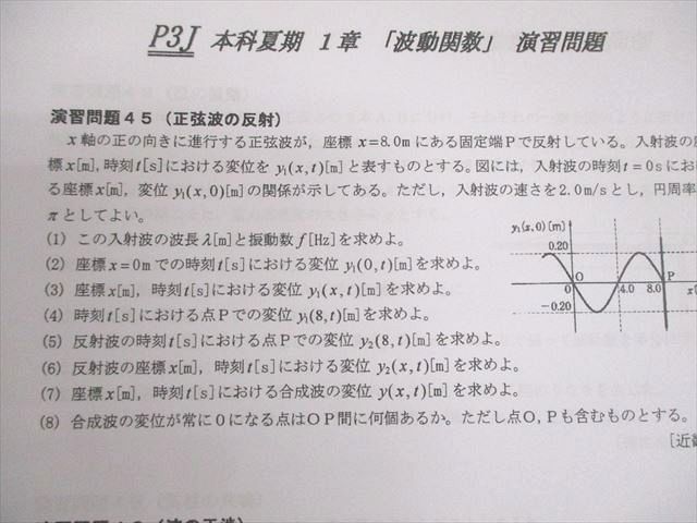 Z会東大進学教室 東京大学 東大物理/入試問題発展演習/波動集中講義