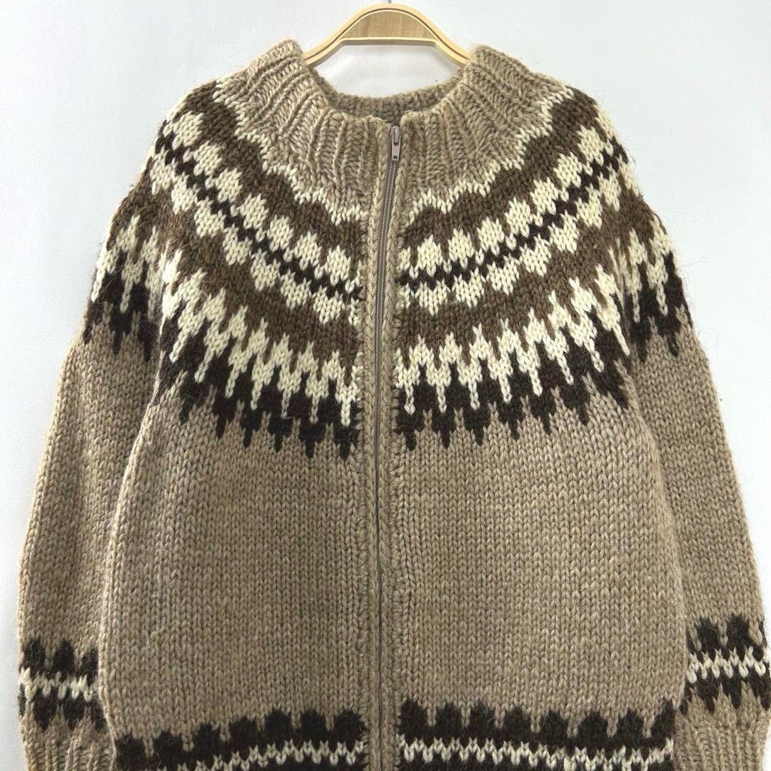 HILDA アイスランドウール ノルディック柄ニットカーディガン Iceland