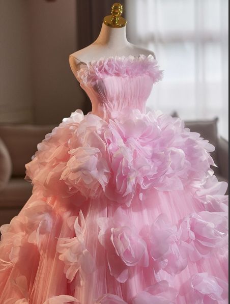 ピンク パフスカート